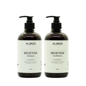 Cặp dầu gội xả Alonzo Regener phục hồi tóc hư tổn