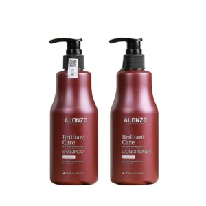 Cặp dầu gội xả Alonzo Brilliant 300ml giữ màu cho tóc nhuộm
